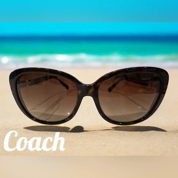 COACH HC8164 Dark Tortoise sunglasses from Japan (L953) with branded hard case